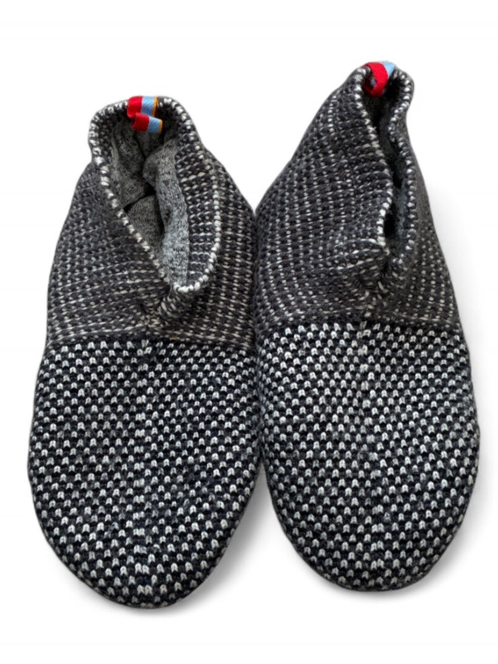 Bombas Knitted Black & White Slip-On High Top Slippers